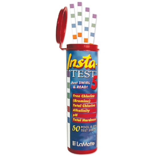 Lamotte Co Insta Test 5 (100 Pack) 50 Strips Per Bottle - 2977-100