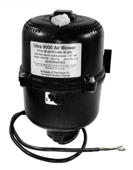 Air Supply Of The Future Inc Ultra 9000 120 V 2 HP 9AMP 4PIN AMP Cord Air Blower Portable Spa Air Supply - 3920101