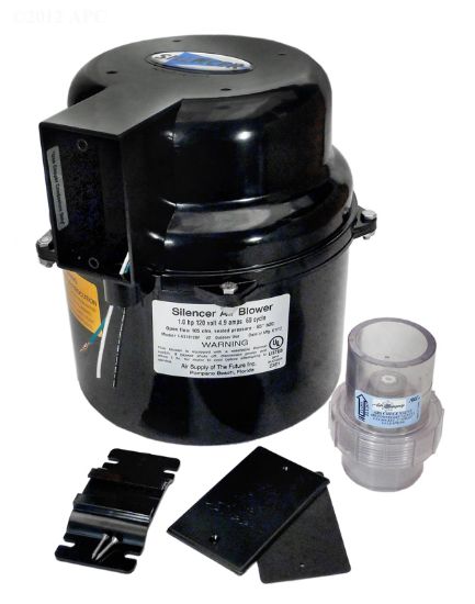 Air Supply Of The Future Inc Air Blower For Swimming Pool Hot Tub Silencer 120 V 2 HP 9.0 AMP Outdoor Air Blower With Check Valve Air Supply 6320120F: