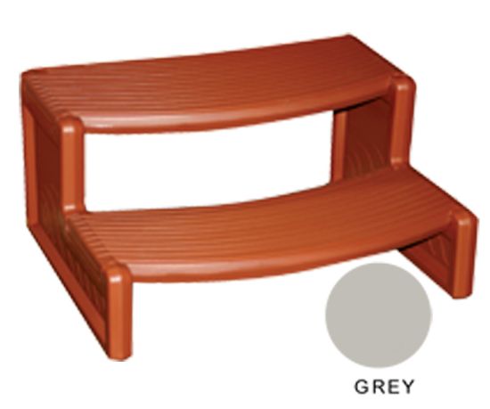 Confer Plastics Inc Handi Step 2 Gray Straight Or Curved Combo Leisure Accents