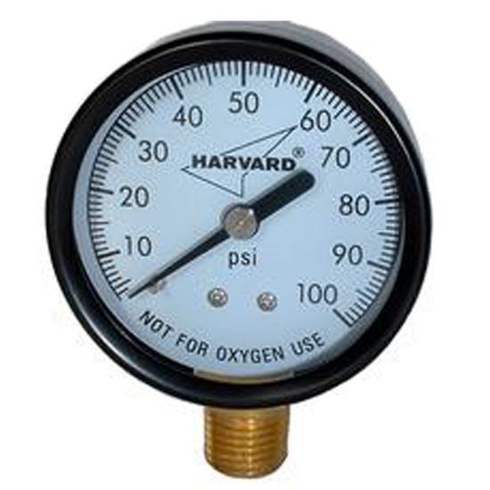 American Granby Inc Pressure Gauge .25-Inch Mpt Lower 3.5-Inch Face To 100# Steel Case - IPG10035-4L