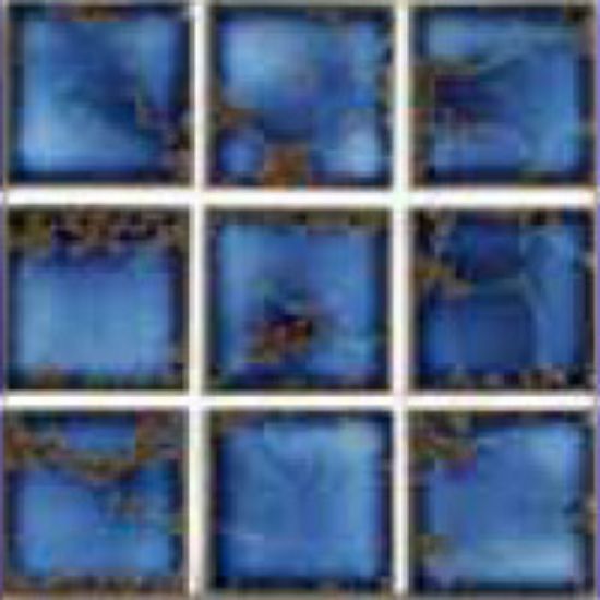 Master Tile Harmony 200 Terra Blue 2-Inch X 2-Inch 20 Sheets 20 SF/ Ctn Glazed Mastertile - MASHM21320