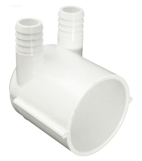 Waterway Manifold 2-Inch Slip X Dead End X Two 3/4-Inch Ribbed Barb Ports - 672-7160B