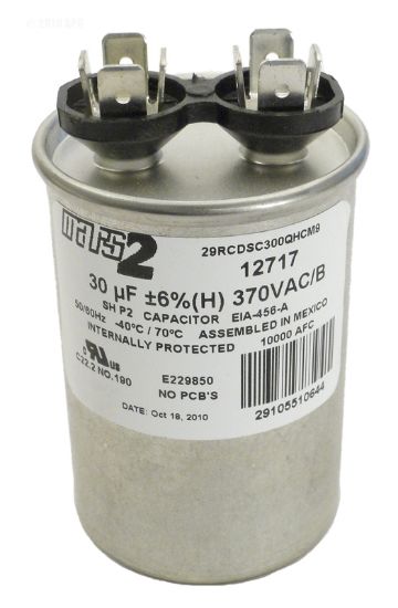 Us Seal Manufacturing Run Capacitor 30 Mfd 370 VAC - 5VR0303