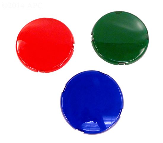 Kwik Change Lens Kit Red Green Blue Aqualuminator Iii Pool Light Pentair - 600140