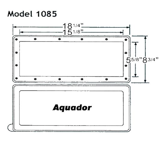Winter Skimmer Plate SP1085 Aquador Kit Hayward Inground - 1085