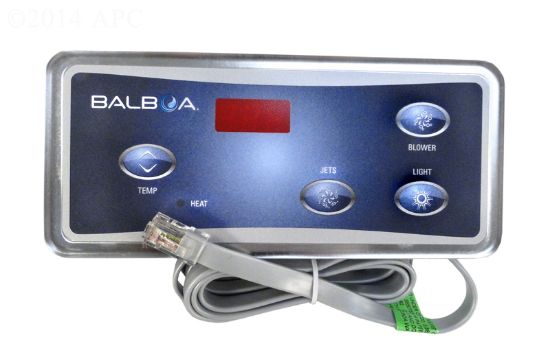 Balboa Top Side Keypad VL404 Digital Duplex Generic 1P 1B L Red LED - 51223
