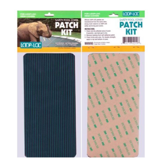 Loop-Loc Pool Covers Mesh Patch Green Self Adhesive Loop Loc 3 Pack Of 4-Inch X 8-Inch Patches