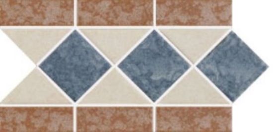 Us Pool Tile Listello Series BROWN/BONE 10 Lin FT/5 Sq Ft Per Case