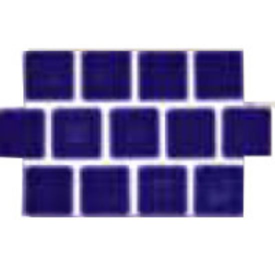 Master Tile Harmony 100 Royal Blue 1-Inch X 1-Inch 20 Sheets 22 SF/ Ctn Glazed Mastertile - MASHM110