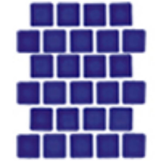 Master Tile Harmony 100 Elect Blue 1-Inch X 1-Inch 1 Sheet 1 Sf Glazed Mastertile - MASHM120EACH