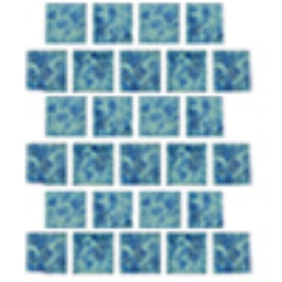 Master Tile Harmony 100 Bahama Blue 1-Inch X 1-Inch 22 Sheets 22 SF/ Ctn Glazed Mastertile - MASHM141