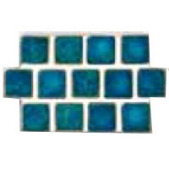 Master Tile Harmony 100 Gulf Blue 1-Inch X 1-Inch 25 Sheets 25 SF/ Ctn Glazed Mastertile - MASHM142