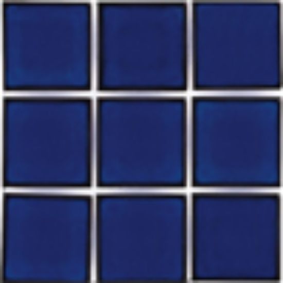 Master Tile Harmony 200 Cobalt Blue 2-Inch X 2-Inch 1 Sheet 1.08 Sf Glazed Mastertile - MAS HM206 EACH