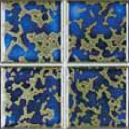 Master Tile Harmony 300 Terra Blue 3-Inch X 3-Inch 20 Sheets 20 SF/ Ctn Glazed Mastertile - MASHM313