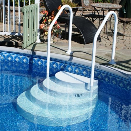 Innovaplas The Classic Abg Step With Two Aluminum Handrails Access Resin - MB.000.13