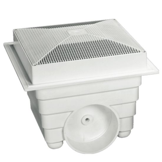 Neptune-Benson Lawson 12INX12IN Sump And Grate White 2 Pack - MLD-SG-1212-WT2