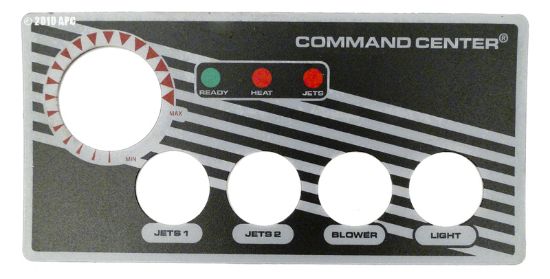 Label For 4 Button Topside Control Without Display Tecmark - 30202BM