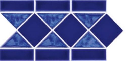 Us Pool Tile L435S Listello Sers.pacf Blue 6INX12INSHT 10LNR FT-5SQFT/CS