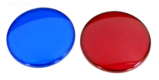 Waterway Light Lens Kit 1 Red 1 Blue - 630-0005B