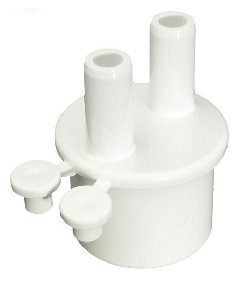 Waterway Manifold 1-Inch Spigot X Two 3/8-Inch Barb Ports With 2 Plugs - 672-4010