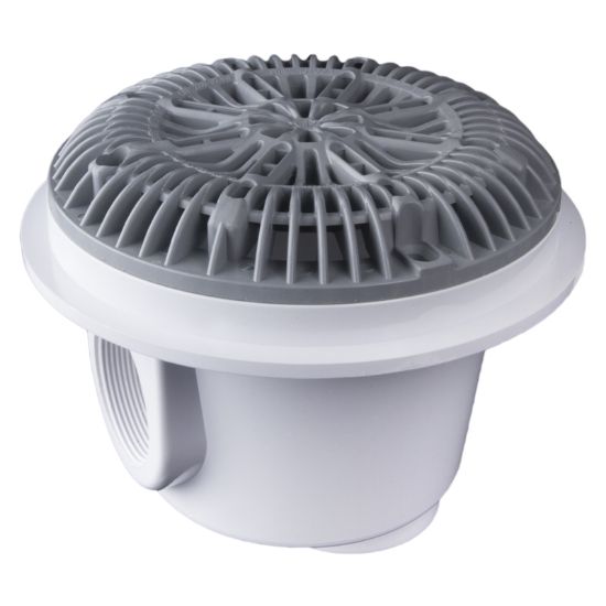 Custom Molded Products Inc. Gunite Pool Main Drain (2-Inch Thread So 2-Inch Thread Bo) Galaxy; Black - 25519-004-000