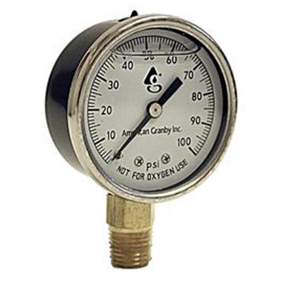 American Granby Inc Stainless Case Pressure Gauge 2-Inch With 1/4-Inch Lower - EILPG602-4LSS