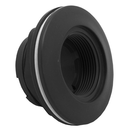 AquaStar Large Wall Fitting With Vinyl Gaskets And 2-Inch Nut 1 1/2-Inch Fpt Dark Gray - ES1022V05