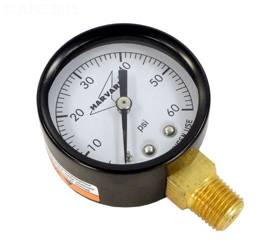 American Granby Inc Pressure Gauge .25-Inch Mpt Bottom 2-Inch Face 0 To 60# Steel Case - IPG602-4L