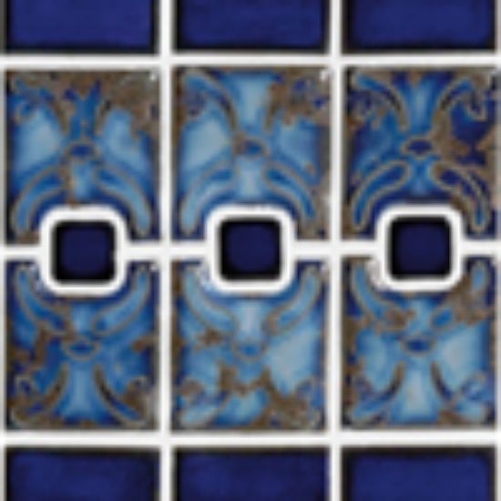 Master Tile Luciana Terra Blue 20 Sheets 23 SF/ Ctn Glazed Mastertile - LC2440S