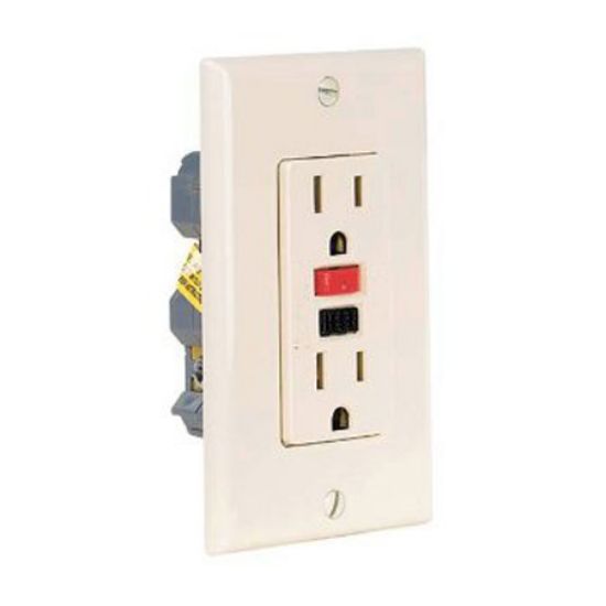 Onyx Water Products Inc. Gfci 120 V 20A Live Front Panel Mount Ivory K02701 - KO2701