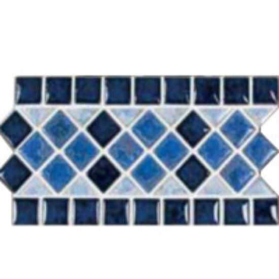 Master Tile Listello Tapestry Shoreline 20 Sheets 18.4 SF/ Ctn Glazed Mastertile - MAS TS 90