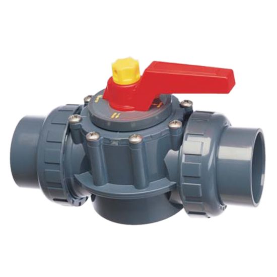 Praher Plastics Canada Ltd. Unionized 2-Inch 2 Port Valve With Union - OV2-2010U