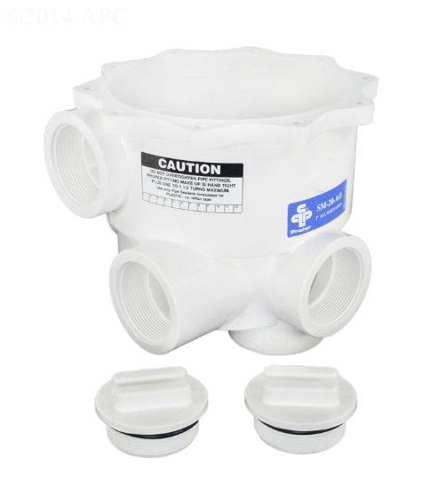 Praher Plastics Canada Ltd. Valve Body 2-Inch N.p.t. Sm - 20 - A0 White - E-13-S2