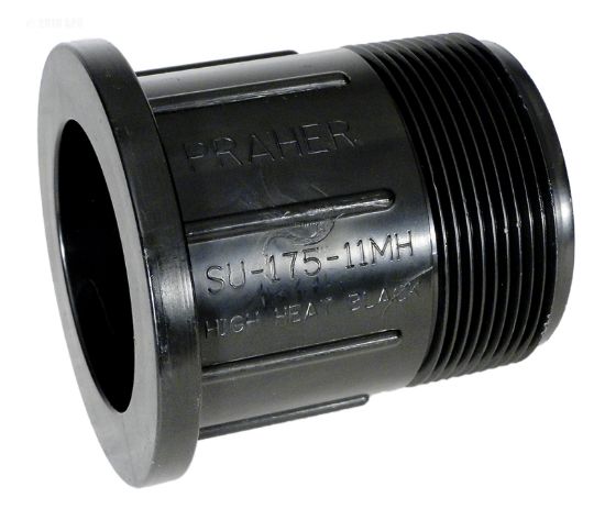 Praher Plastics Canada Ltd. Male Threaded End Connector 2-Inch Gray - SU-175-11M
