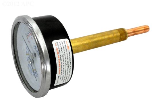Gauge Temperature/PRES 70 - 250F Pentair - R0060600