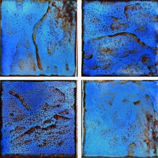 Random Block BLUE/BROWN 3X3 20 SHEETS/CASE Us Pool Tile - RBL3334