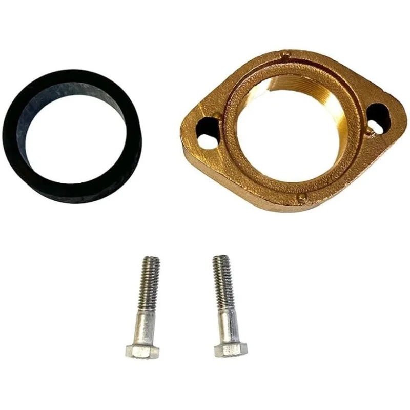 013812F Raypak Brass Inlet & Outlet Flange Kit 1.5"-2" | Gas-Fired Heaters
