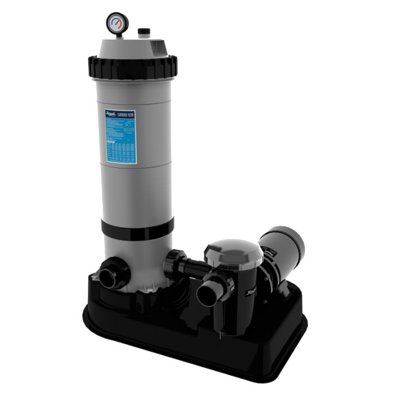 Raypak Protege Above Ground Pool Filter Cartridge System, 150 Sqft, 1.5 Hp Pump