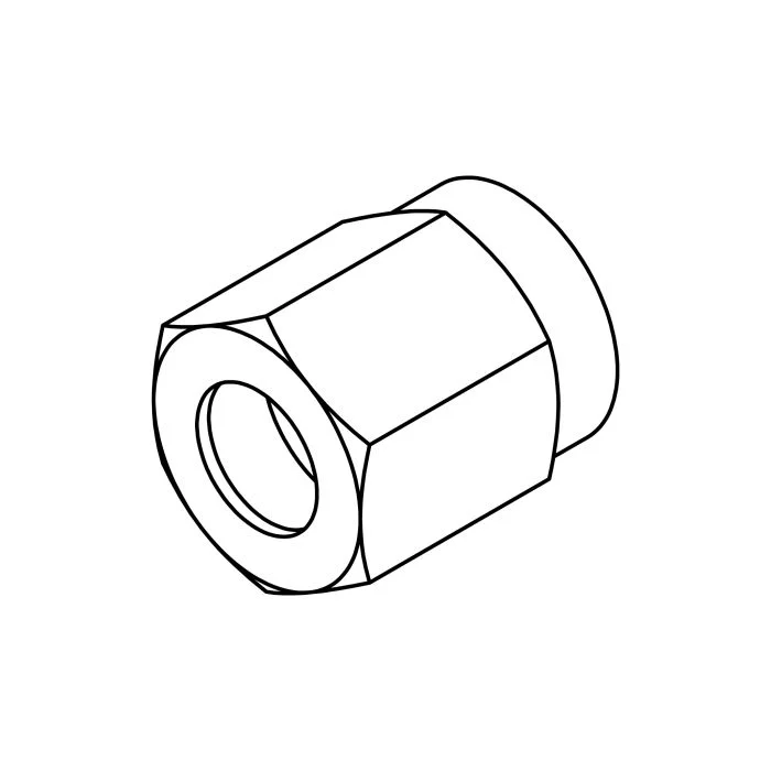 0418-03 , 03FJ NO FLARE NUT 3/16″