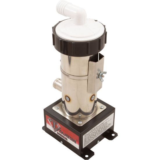 Hydro-Quip Hq LO-FLO Heater Universal 4KW Gatsby Vertical Titanium 3/4INBARB - 27-V310-5T-K