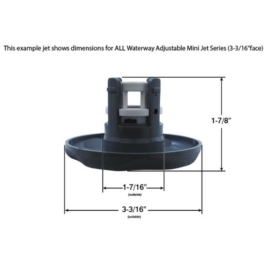 Waterway Whirly M/J Eyeball 5 Scal Lg. Face Text Esc - 212-1210