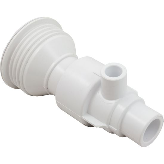Waterway Power Storm Gunite Thread Inch Jet Straight Assembly 1IN Spg X 1.5IN Spg White - 229-1200