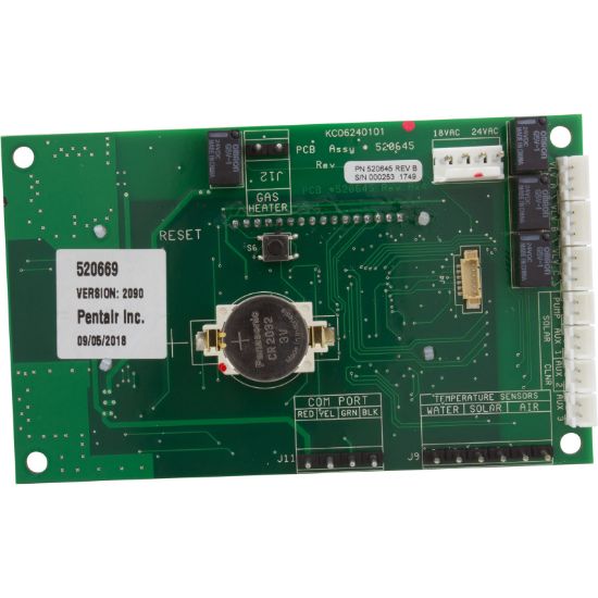 Pentair Suntouch Solar Circuit Board Pentair - 520940Z