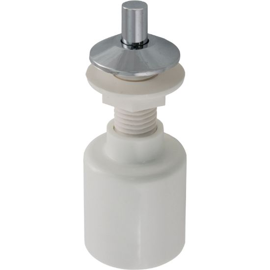 Senasys Sm Bezel 1.25 Dia Short Stem Air Button 5/8 Inch Chrome - B513CS