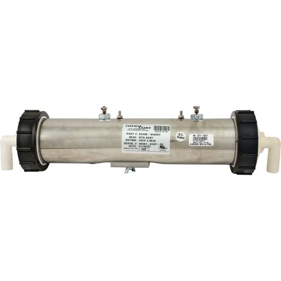 Therm Products Heater Low Flow Saratoga 4 kW 240V 3-Inch x 13.5-Inch with 3/4INX90 Barb - E2400-0420ET