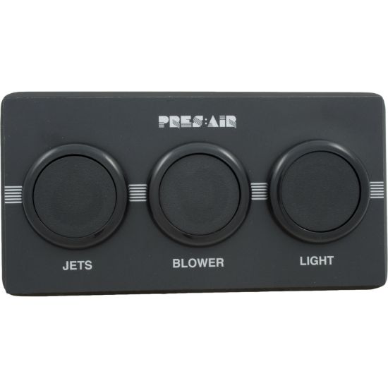 Senasys Surface Mount 3 Button Kit Black Press-Air Trol - PB318BB3