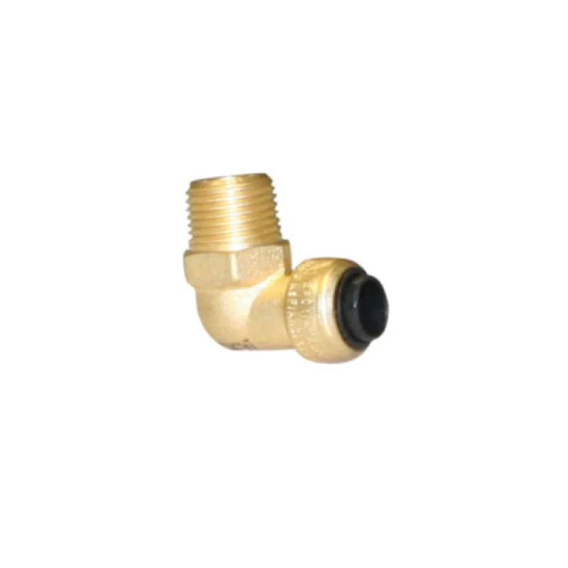 1/2" x 3/8" Brass Push Fit 90 Degree Male Elbow 10177470 (Clearance)