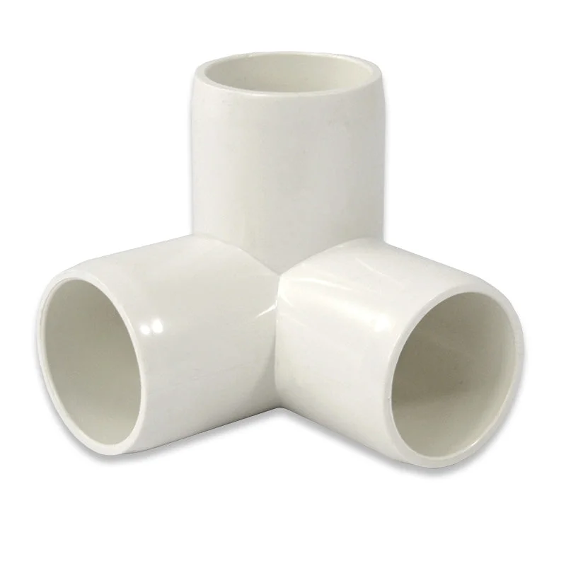 1" 3-Way PVC Furniture Fitting - Side Elbow
