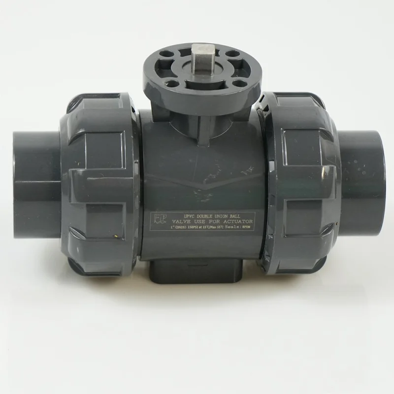 1"PVC True Union Ball Valve - Actuation Ready - FP-ISO-TUBV-ST-010